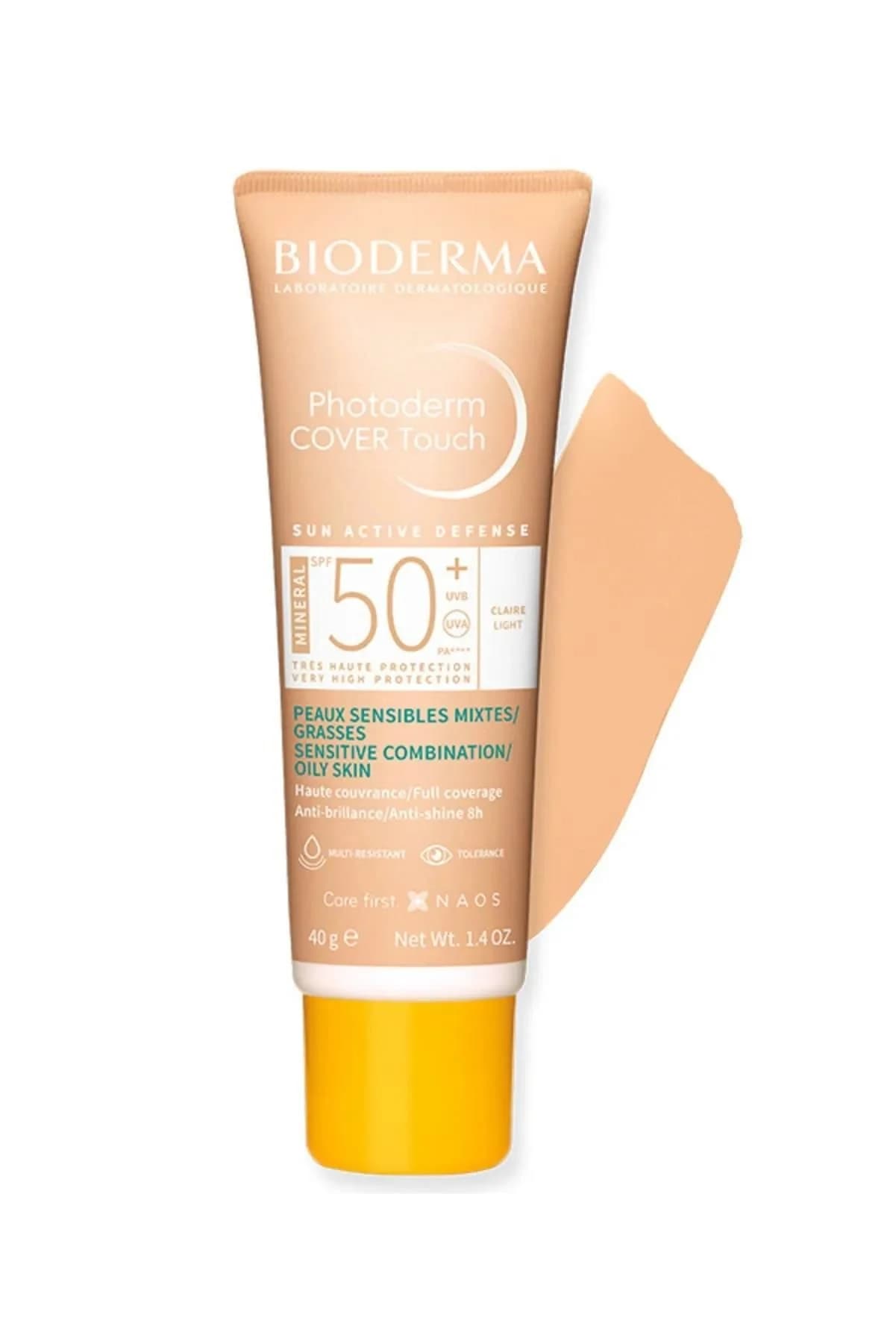 BIODERMA PHOTODERM COVER TOUCH MINERAL TEINTE CLAIRE SPF50+ 40G