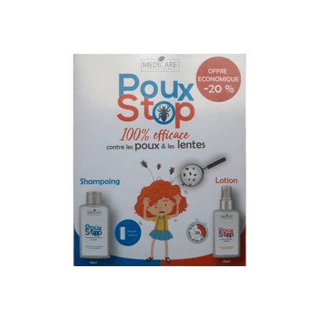 Medicare POUXSTOP Shampooing Anti Poux + Lotion Assainissante