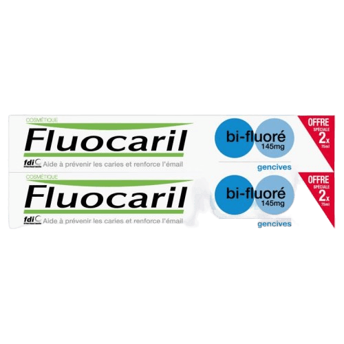 FLUOCARIL DENTIFRICE BI-FLUORE GENCIVES 145MG 2*75ML