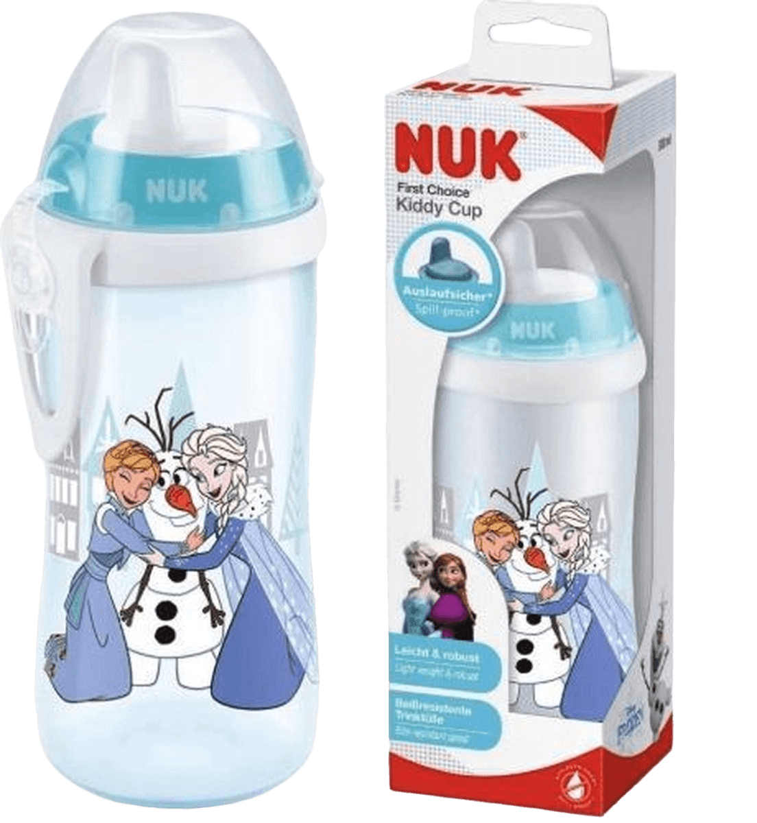 NUK Kiddy Cup - Bouteille Disney Frozen - Elsa 300 ml