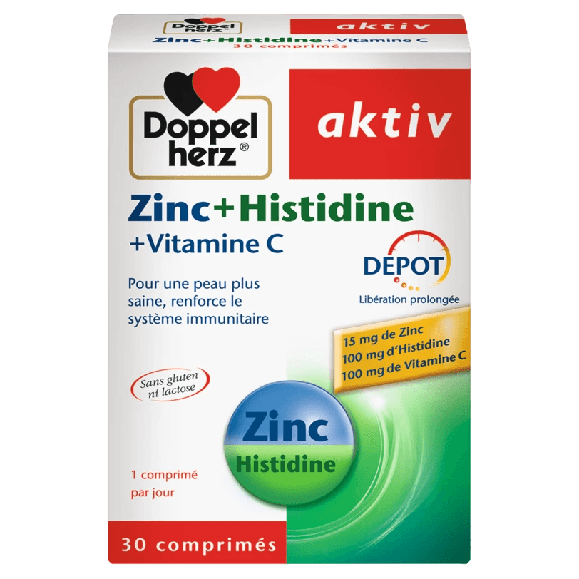 AKTIV ZINC+HISTIDINE + VITAMINE C 30 COMPRIMES