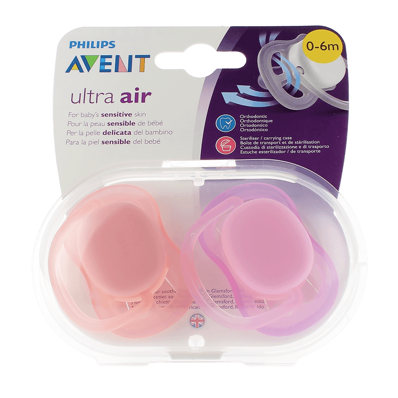 AVENT SUCETTE ULTRA AIR 0-6M Fille