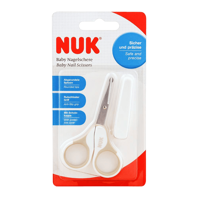 NUK CISEAUX AVEC ÉTUI BLANC