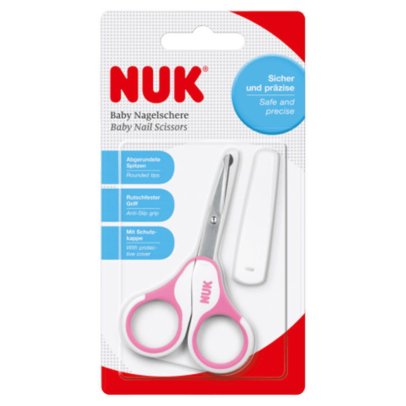 NUK CISEAUX AVEC ÉTUI ROSE