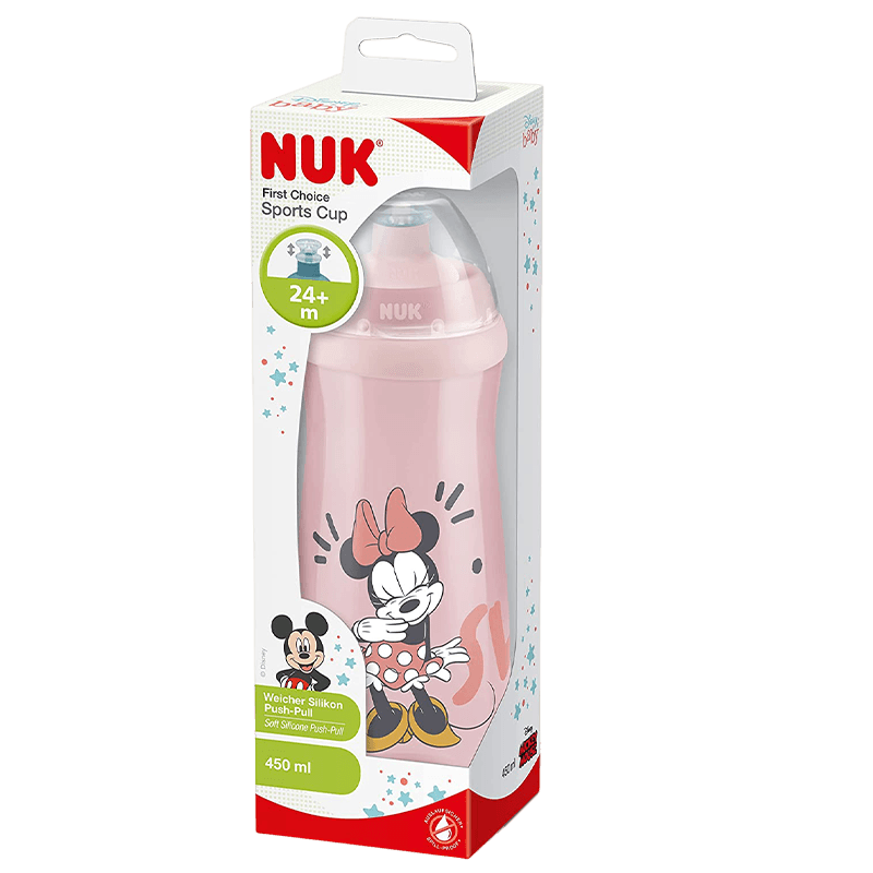 NUK SPORTS TASSE D’APPRENTISSAGE MINNIE MOUSE ROSE 24M+ 450ML