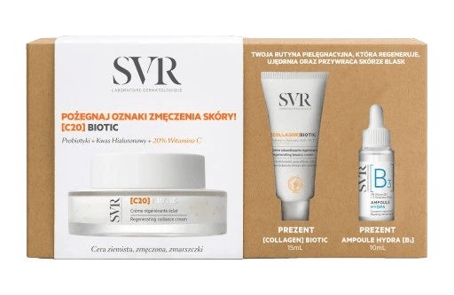SVR COFFRET C20 BIOTIC 50ML + COLLAGEN BIOTIC 15ML + AMPOULE B 10ML