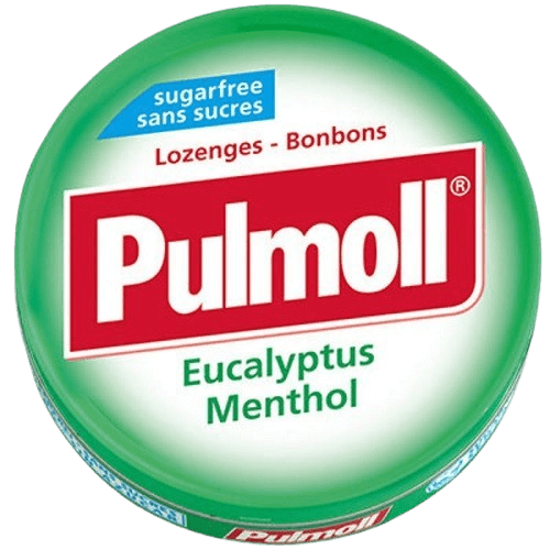 PULMOLL EUCALYPTUS MENTHOL PASTILLES SANS SUCRES 45G