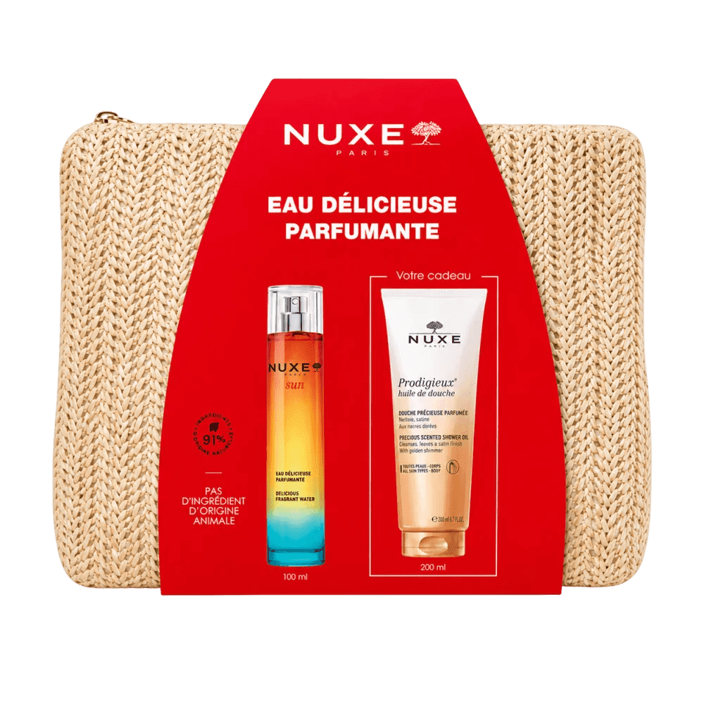 NUXE - EAU DELICIEUSE PARFUMANTE + PRODIGIEUX HUILE DE DOUCHE 200ML ET TROUSSE OFFERTES