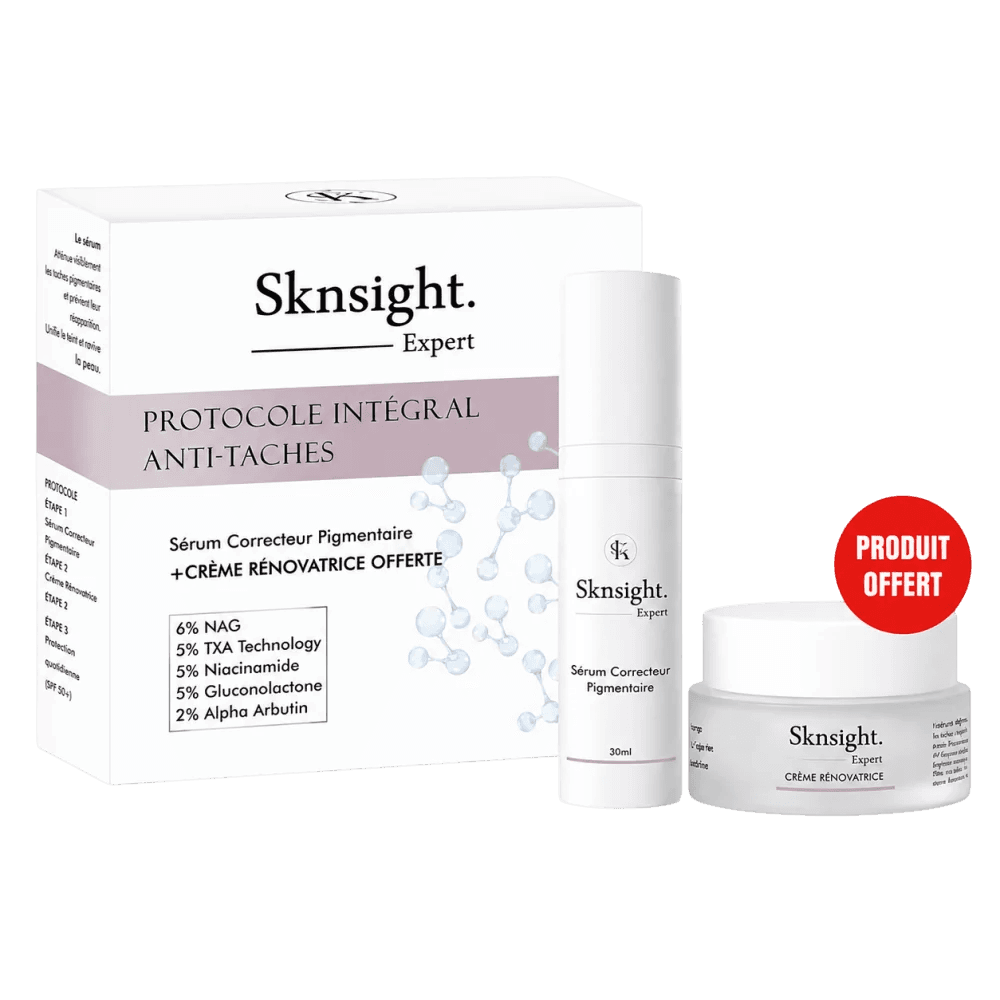 SKINSIGHT - PROTOCOLE INTÉGRAL ANTI TACHE : SERUM + CREME OFFERTE