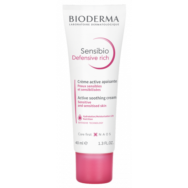 BIODERMA SENSIBIO DEFENSIVE RICH CREME ACTIVE APAISANTE 40ML