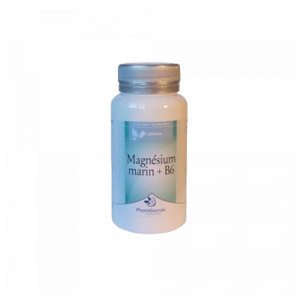 PHYSIOSOURCES MAGNESIUM MARIN + VIT B6 – 60 GELULES