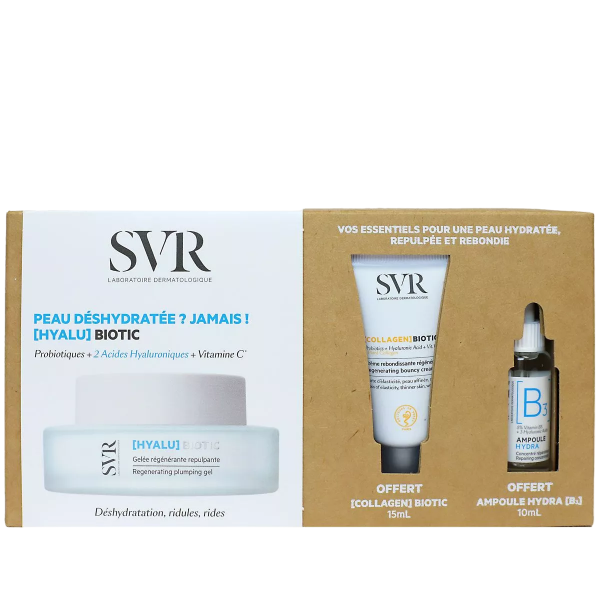 SVR COFFRET HYALU BIOTIC 50ML + COLLAGEN BIOTIC 15ML + AMPOULE B 10ML