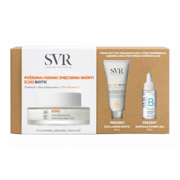 SVR COFFRET C20 BIOTIC 50ML + COLLAGEN BIOTIC 15ML + AMPOULE B 10ML