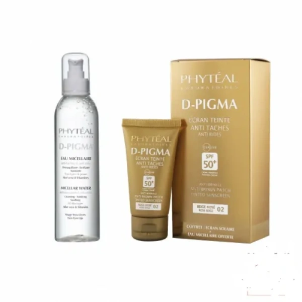 PHYTEAL DPIGMA ECRAN TEINTE BEIGE ROSÉ SPF50+EAU MICELLAIRE150ML (OFFERTE)