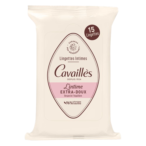 Lingettes Intimes Extra-Doux 15 lingettes