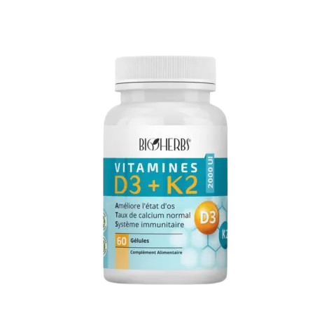 BIOHERBS VITAMINE D3+K2 BT 60G