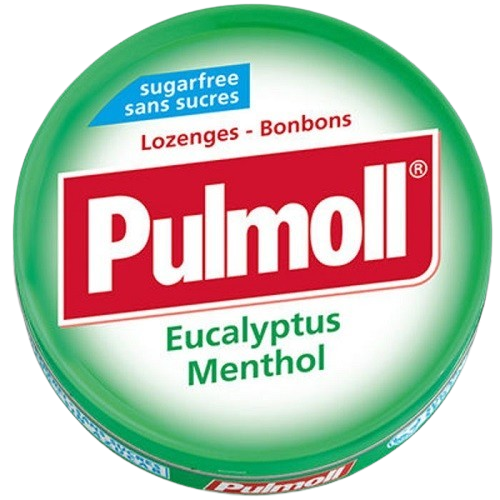 PULMOLL EUCALYPTUS MENTHOL PASTILLES SANS SUCRES 45G