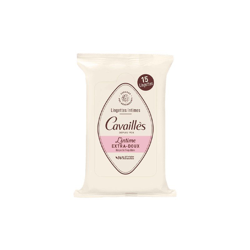Lingettes Intimes Extra-Doux 15 lingettes