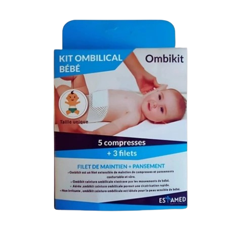 ESPAMED KIT OMBILICAL BEBE 5 COMPRESSES + 3 FILETS