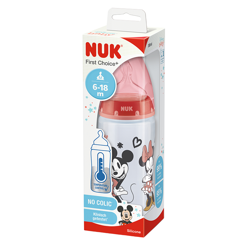 Biberon Mickey - NUK First Choice - 6-18 mois